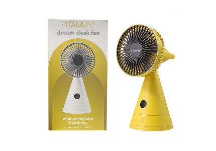 VITAMMY dream desk fan żółty